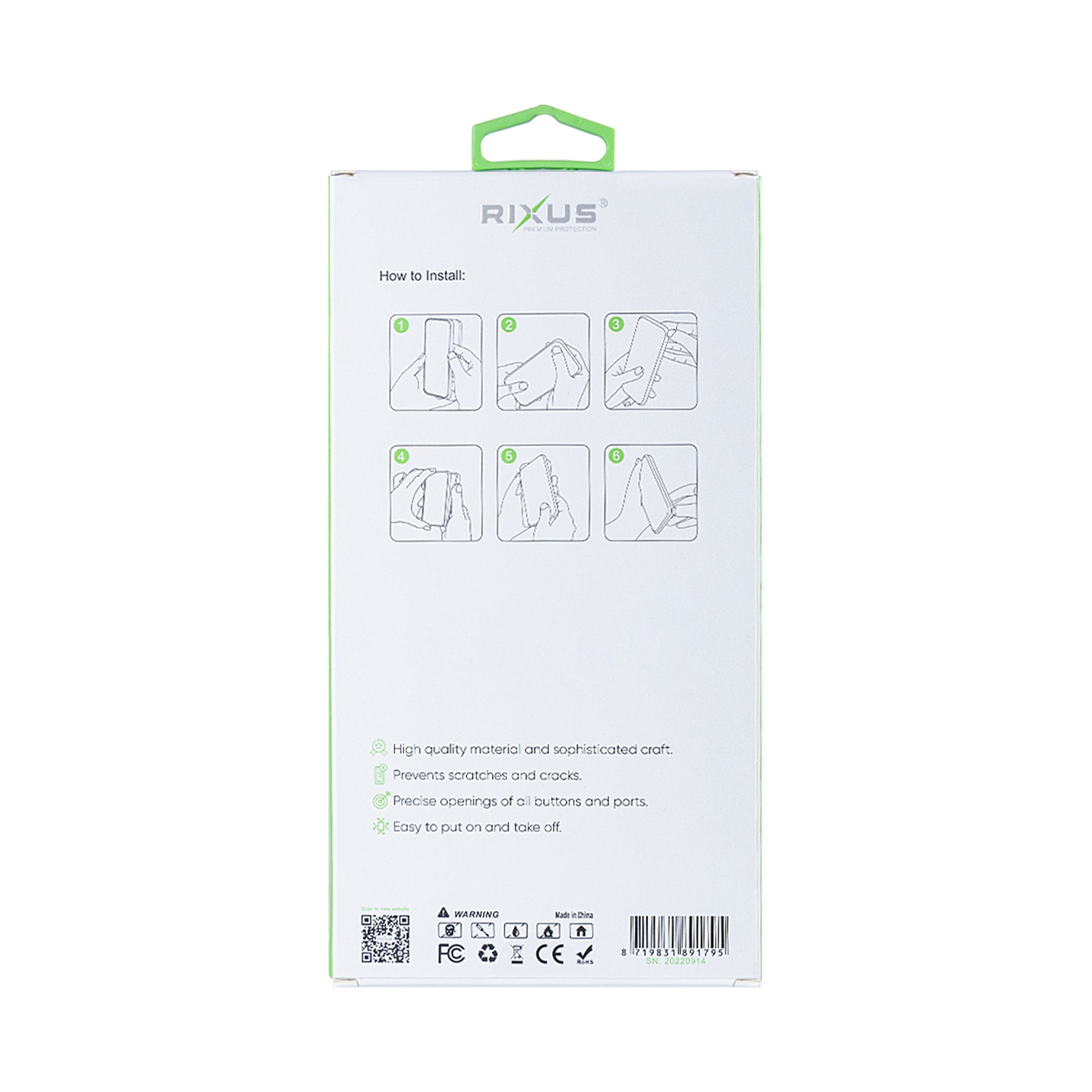 Rixus Anti-Burst Case With MagSafe Compatible For Apple iPhone 14 Plus Black