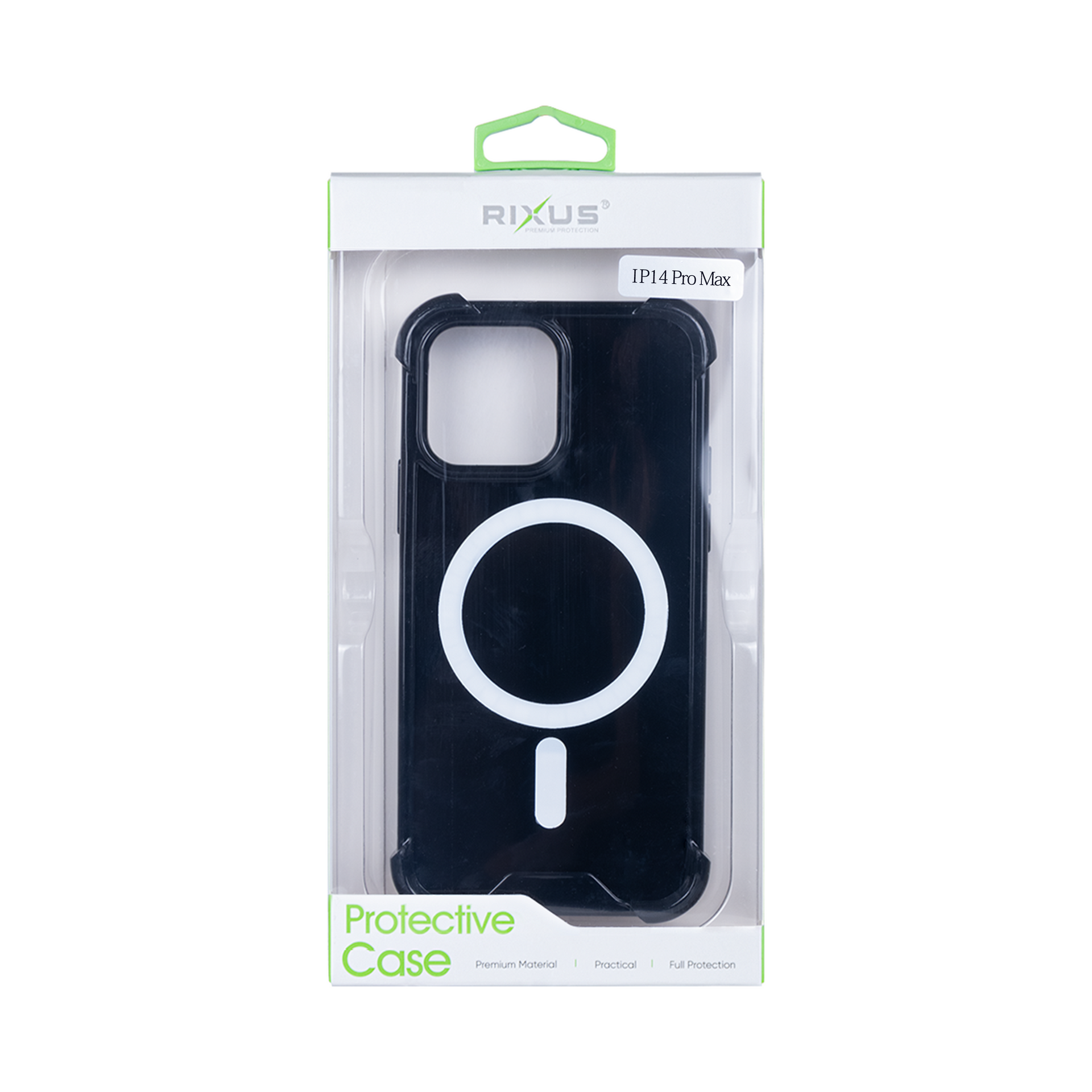 Rixus Anti-Burst Case With MagSafe Compatible For Apple iPhone 14 Pro Max Black
