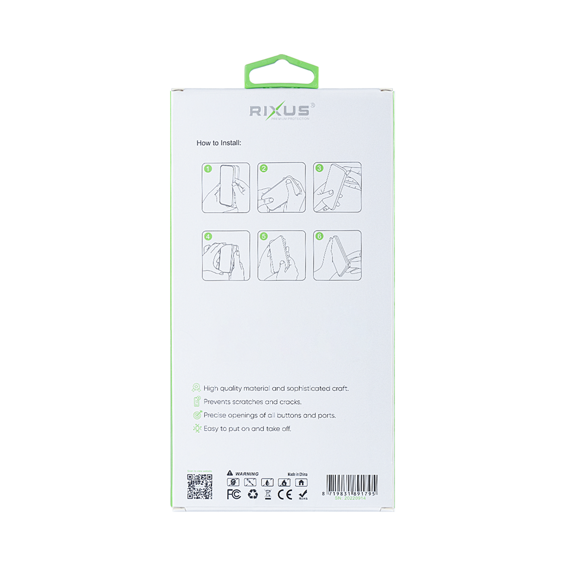 Rixus Anti-Burst Case With MagSafe Compatible For Apple iPhone 14 Pro Max Black