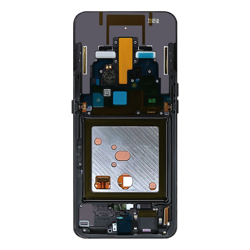 Samsung Galaxy A80 A805F Display And Digitizer With Frame Phantom Black Service Pack