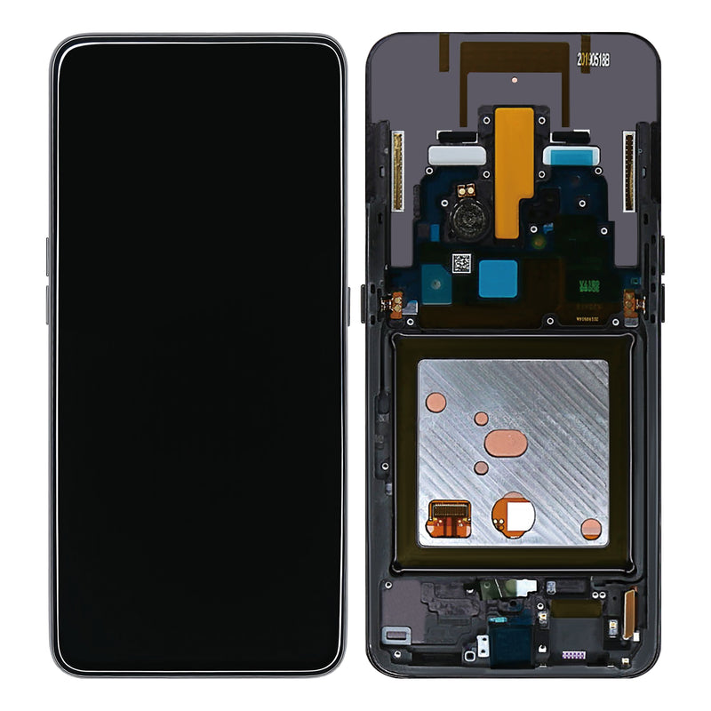 Samsung Galaxy A80 A805F Display And Digitizer With Frame Phantom Black Service Pack