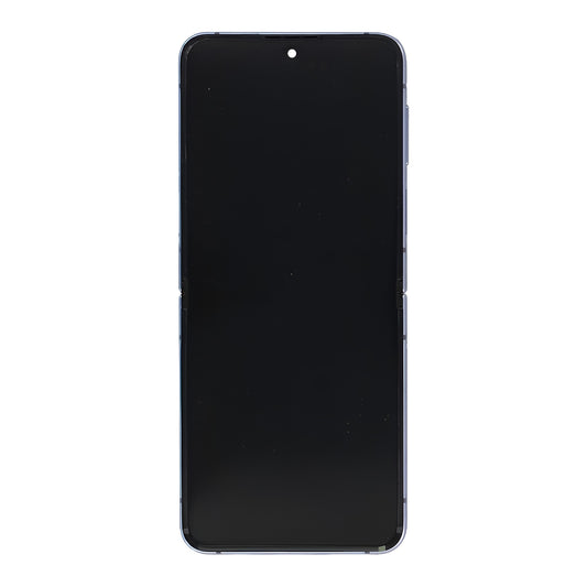 Samsung Galaxy Z Flip4 F721B Main Display And Digitizer With Frame Blue Service Pack