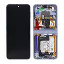 Samsung Galaxy Z Flip4 F721B Main Display And Digitizer With Frame Blue Service Pack