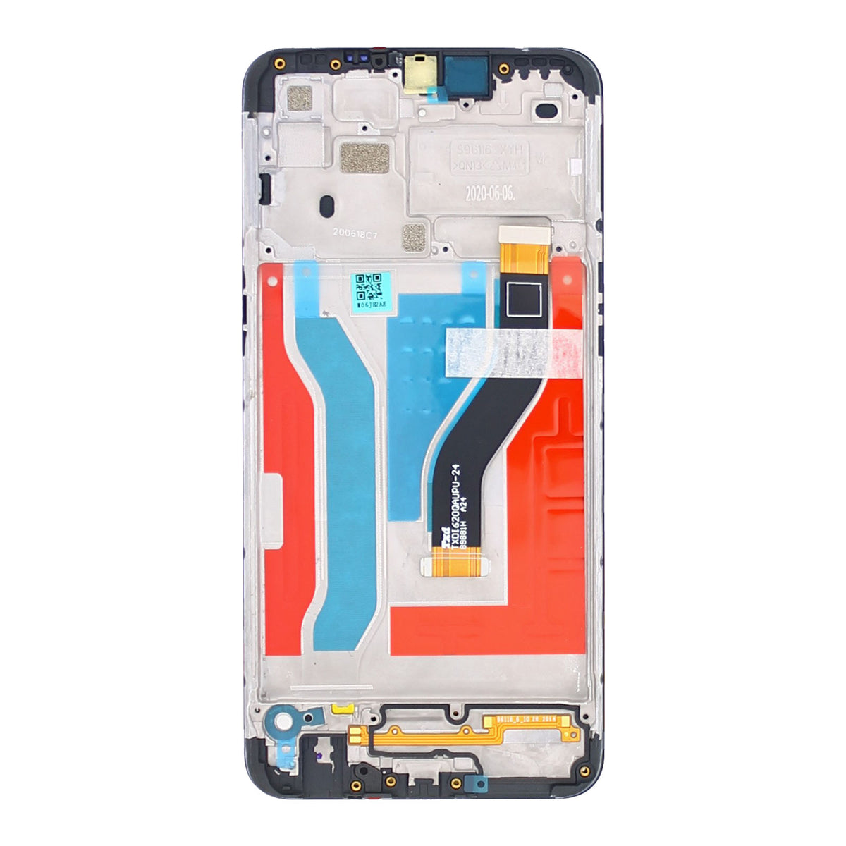 Samsung Galaxy A10s A107F Display And Digitizer With Frame Black Service Pack