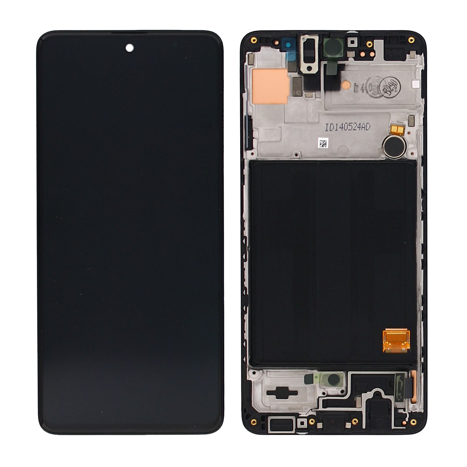 Samsung Galaxy A51 A515F Display and Digitizer With Frame Black Service Pack