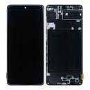 Samsung Galaxy A71 A715F Display And Digitizer With Frame Service Pack