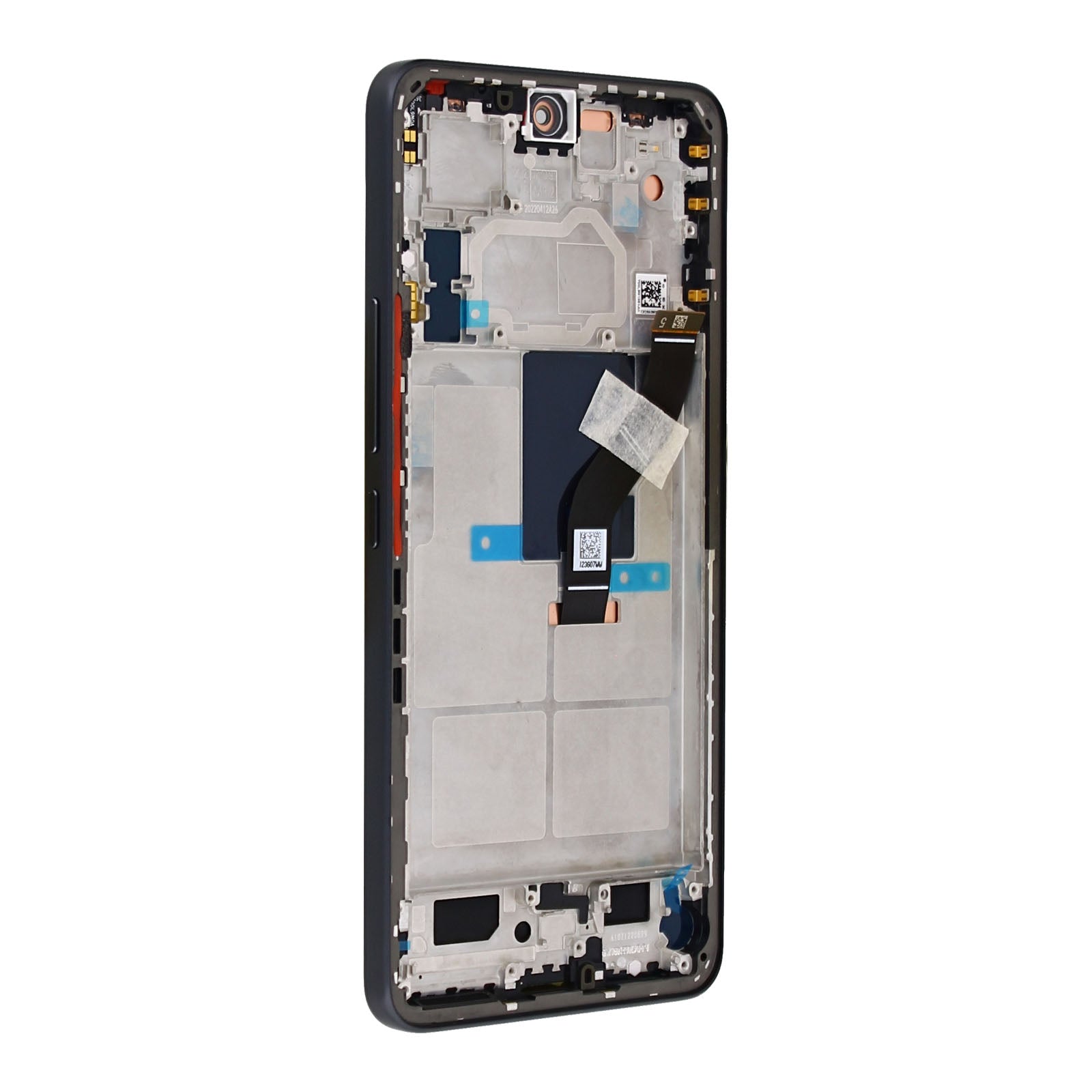 Xiaomi 12 Lite Display And Digitizer With Frame Black Service Pack