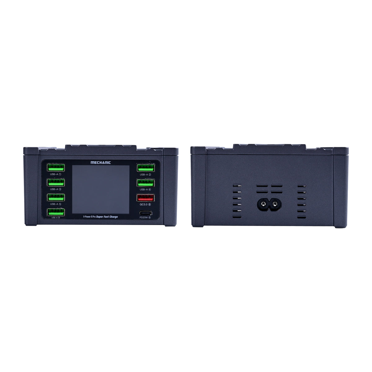 MECHANIC 8 Ports 110W Multi USB Socket Charger PD3.0 QC3.0 Fast Charging Phone Charger With LED Display