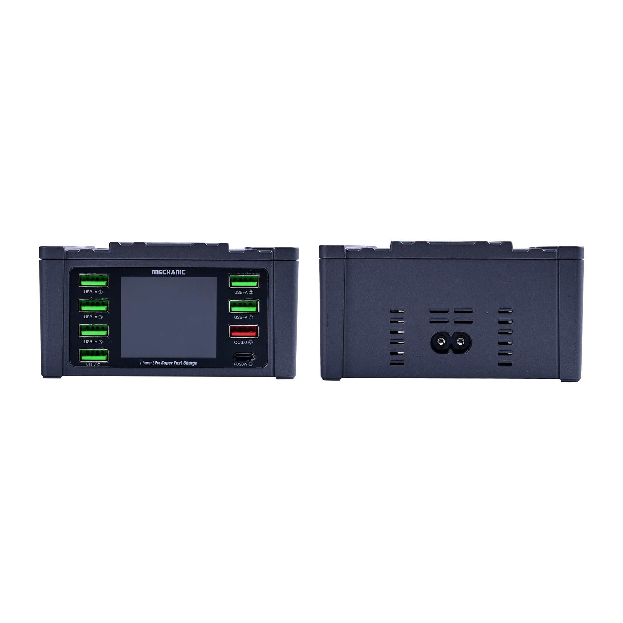 MECHANIC 8 Ports 110W Multi USB Socket Charger PD3.0 QC3.0 Fast Charging Phone Charger With LED Display