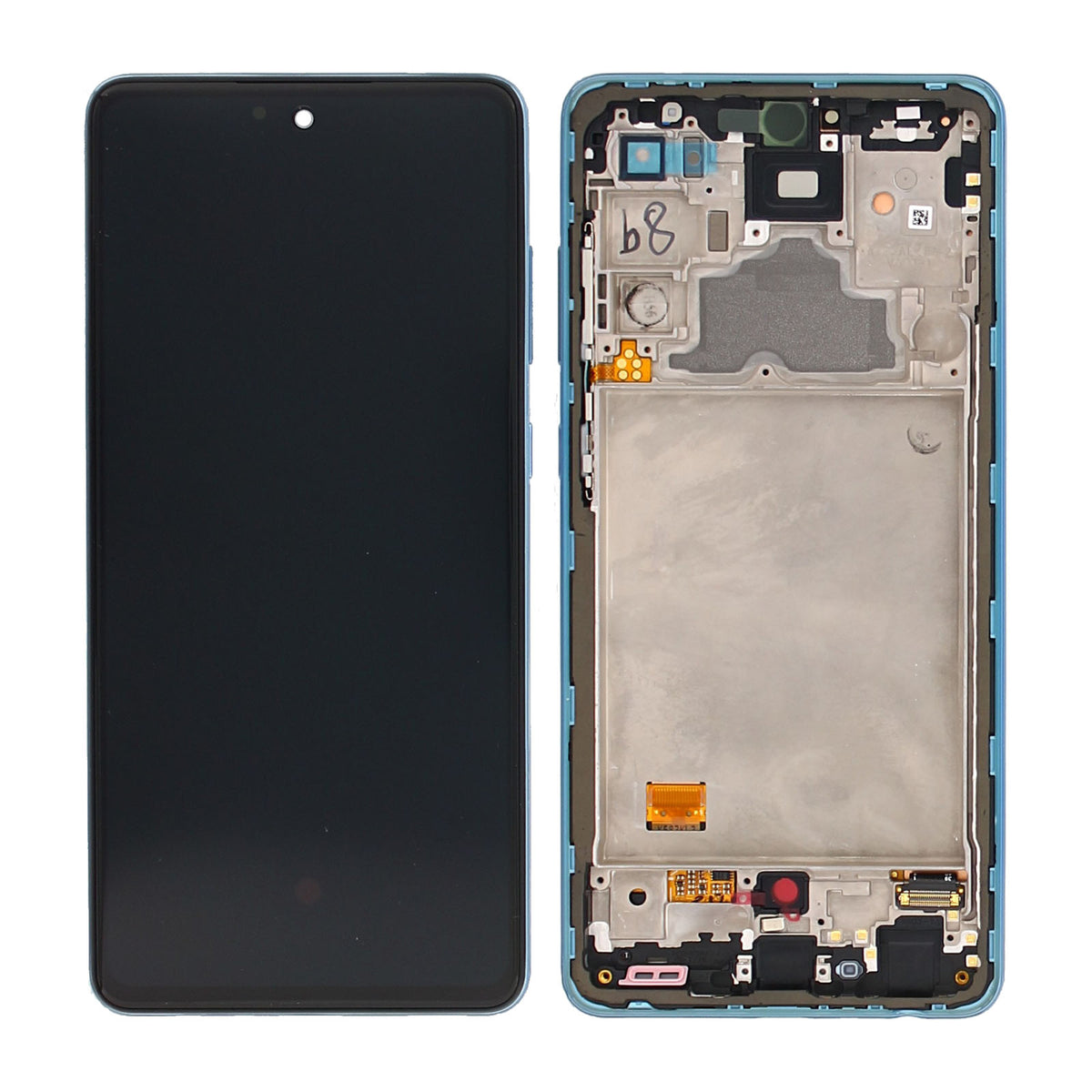 Samsung Galaxy A72 A725F Display And Digitizer With Frame Awesome Blue Service Pack