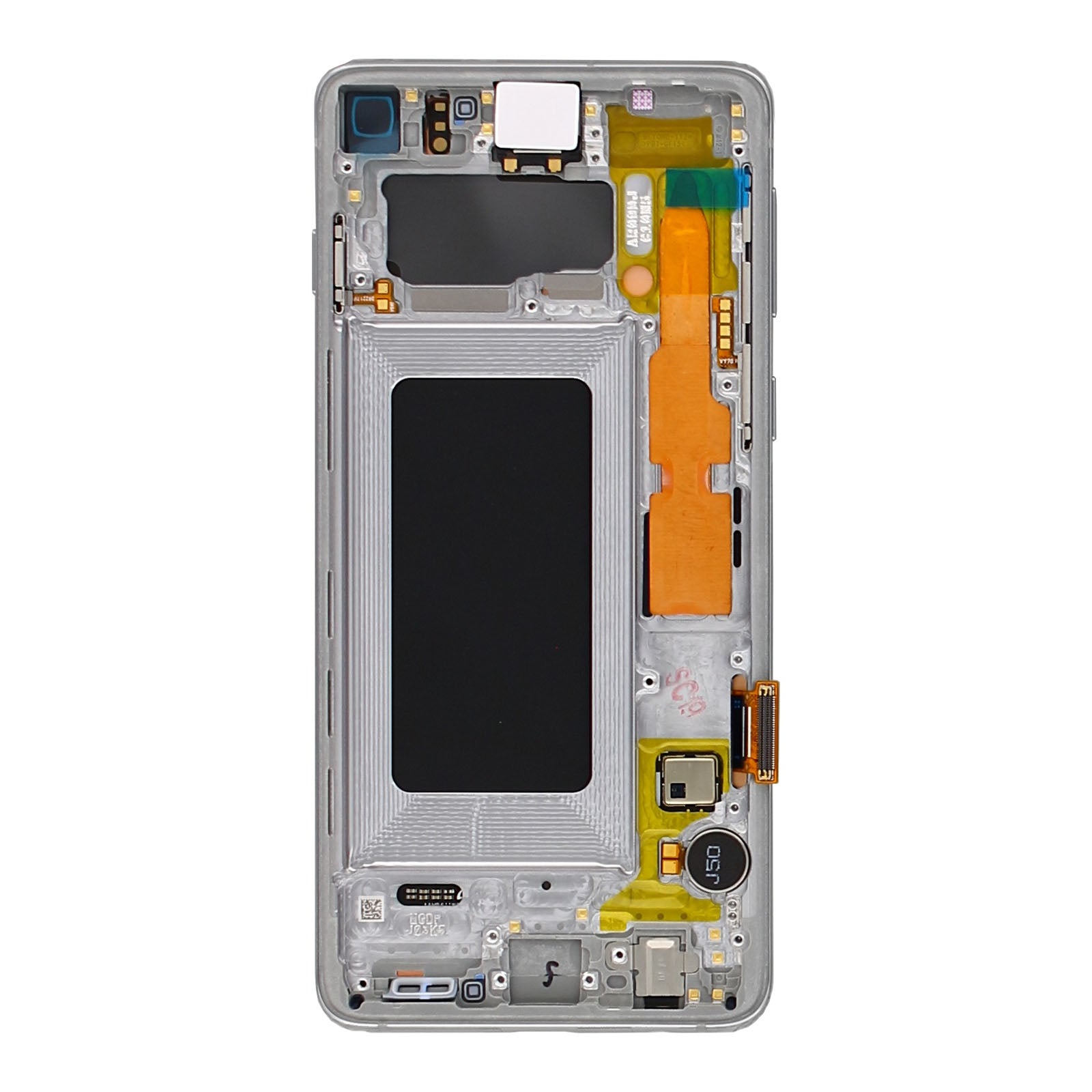 Samsung Galaxy S10 G973F Display And Digitizer With Frame Prism White Service Pack