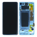 Samsung Galaxy S10 G973F Display And Digitizer With Frame Prism White Service Pack