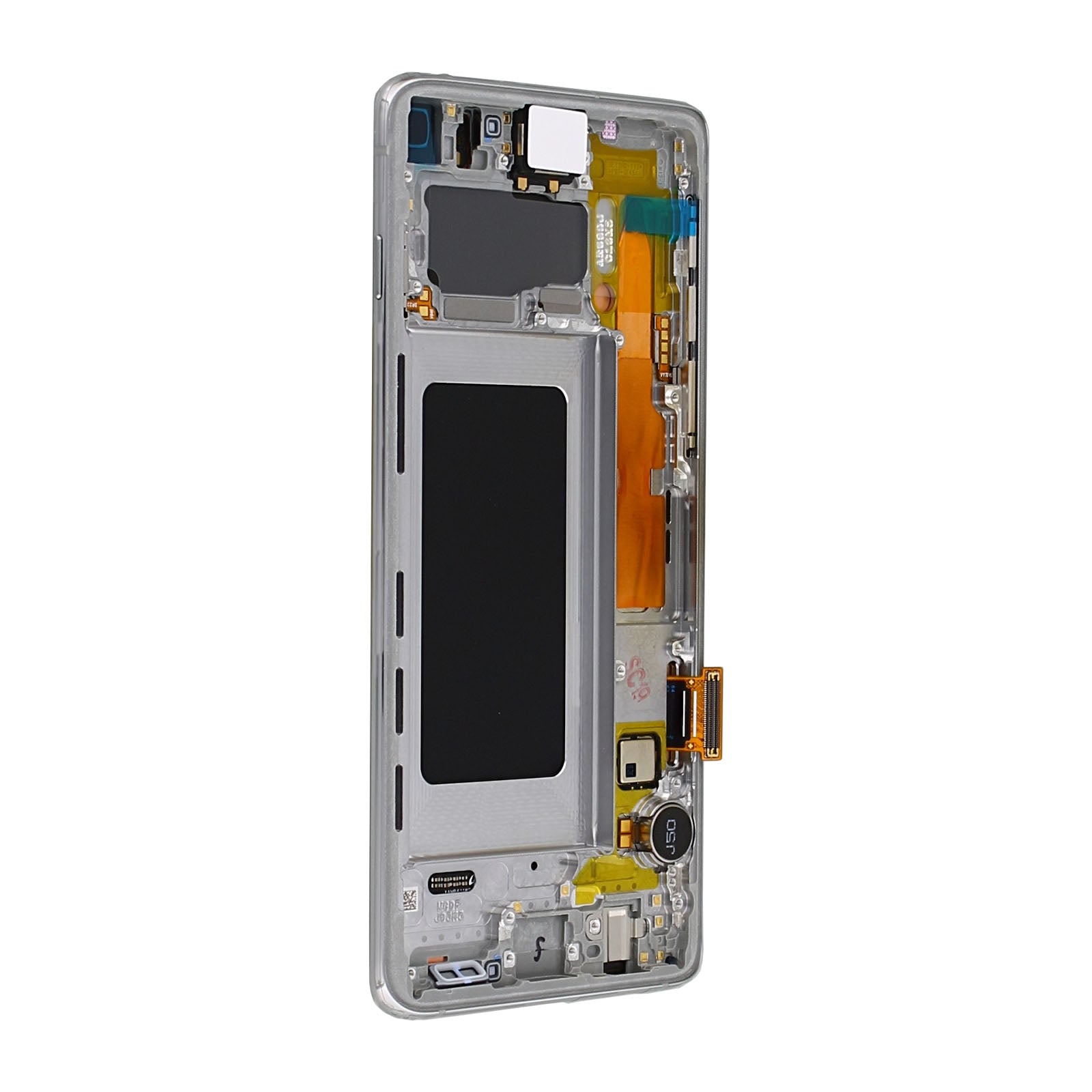 Samsung Galaxy S10 G973F Display And Digitizer With Frame Prism White Service Pack