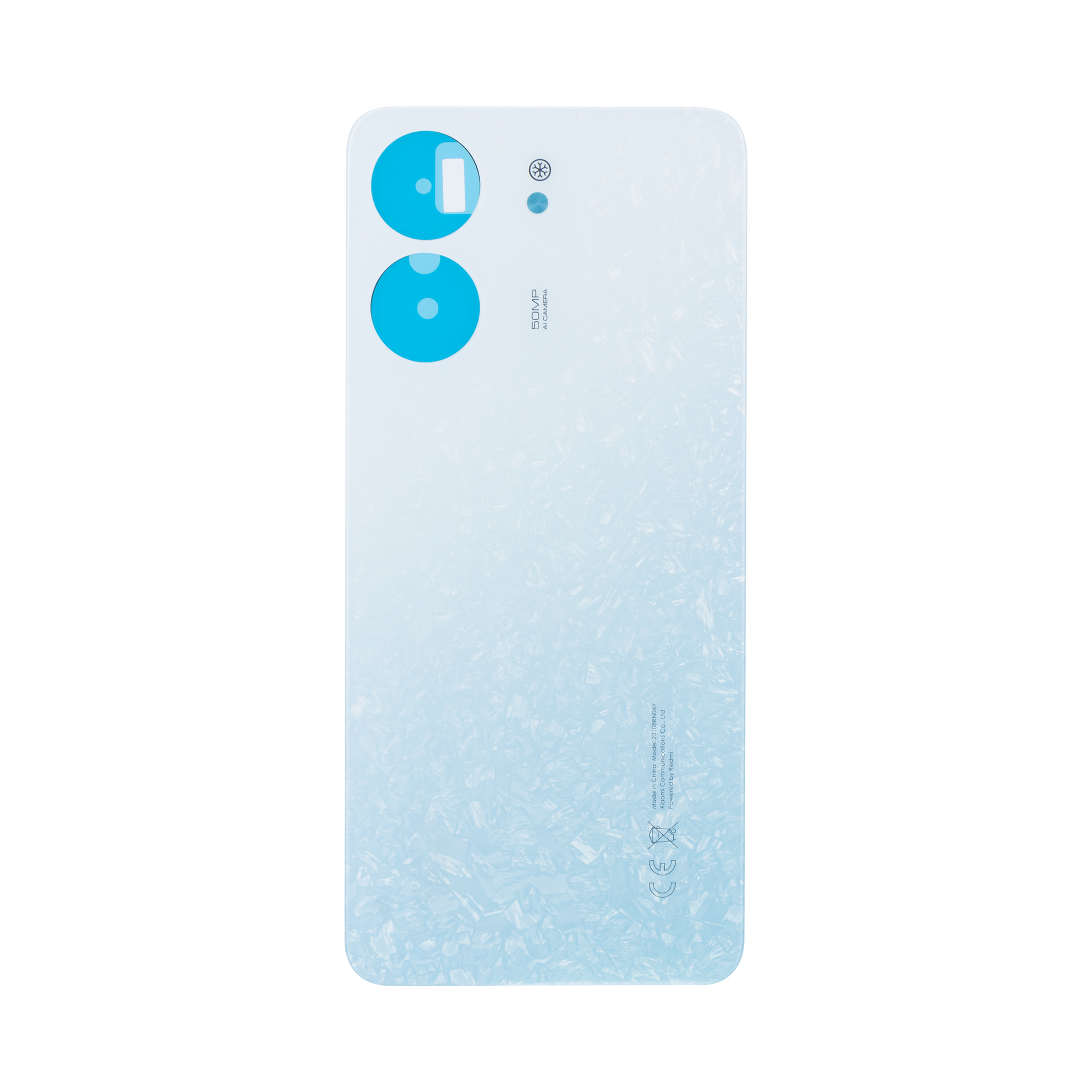 Xiaomi Redmi 13C Back Cover Without Lens Glacier White OEM