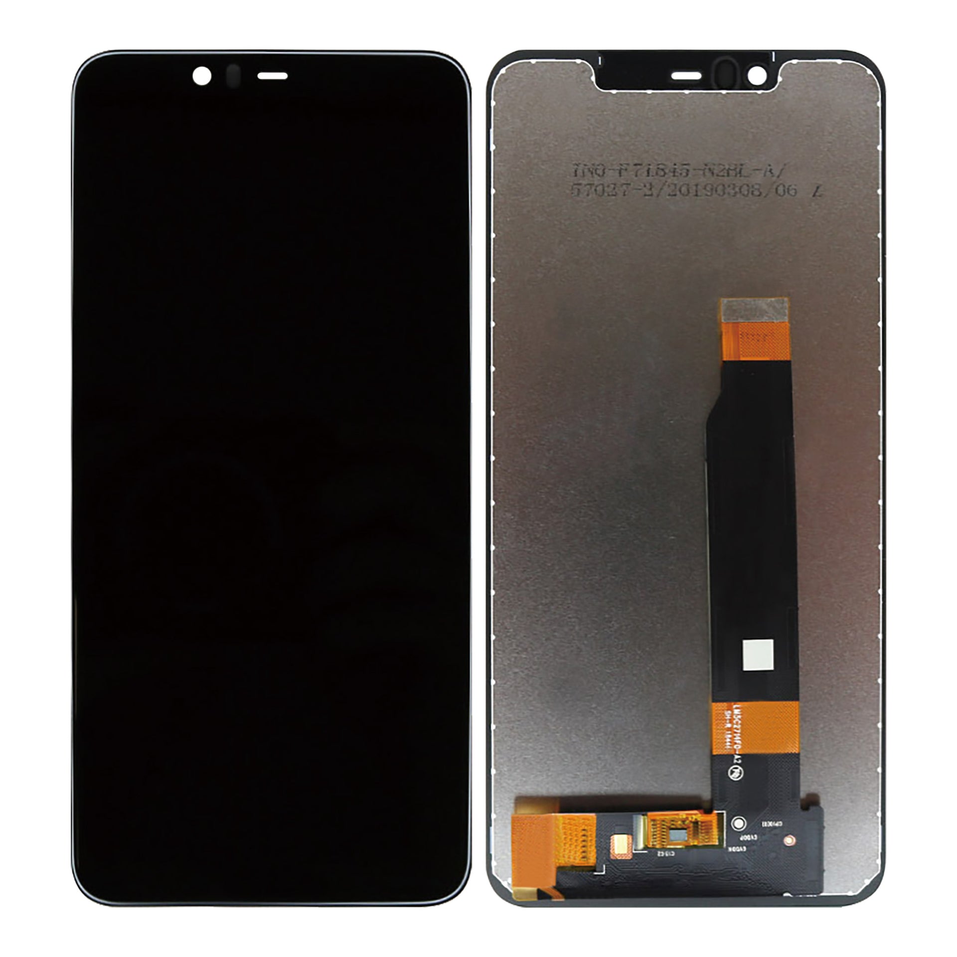 Nokia 5.1 Plus (X5) Display And Digitizer Without Frame Black OEM