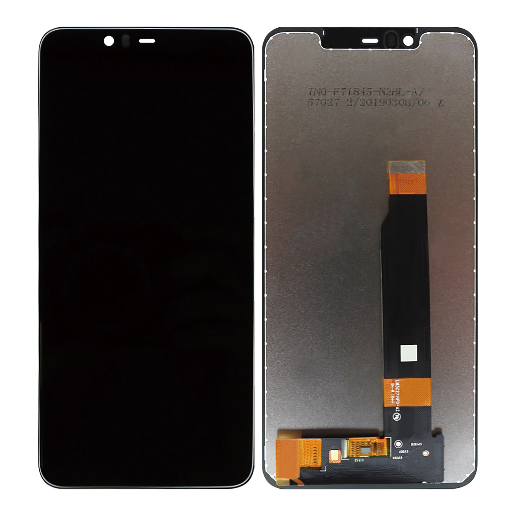 Nokia 5.1 Plus (X5) Display And Digitizer Without Frame Black OEM