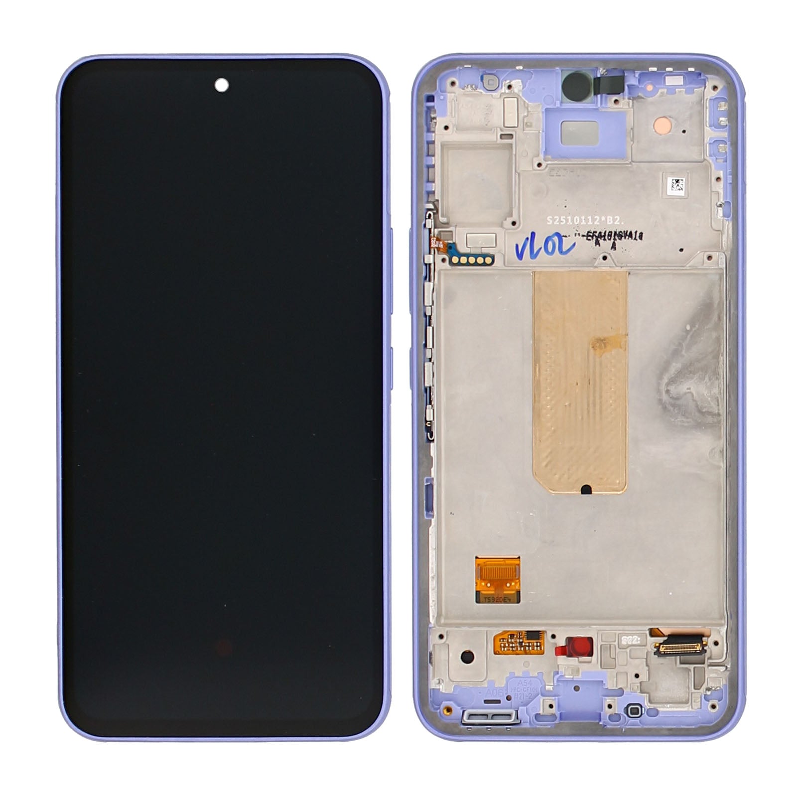 Samsung Galaxy A54 5G A546B Display And Digitizer With Frame Violet Service Pack