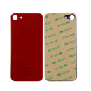 For Apple iPhone 8 Back Glass, Enlarged Camera Frame Red Compatible