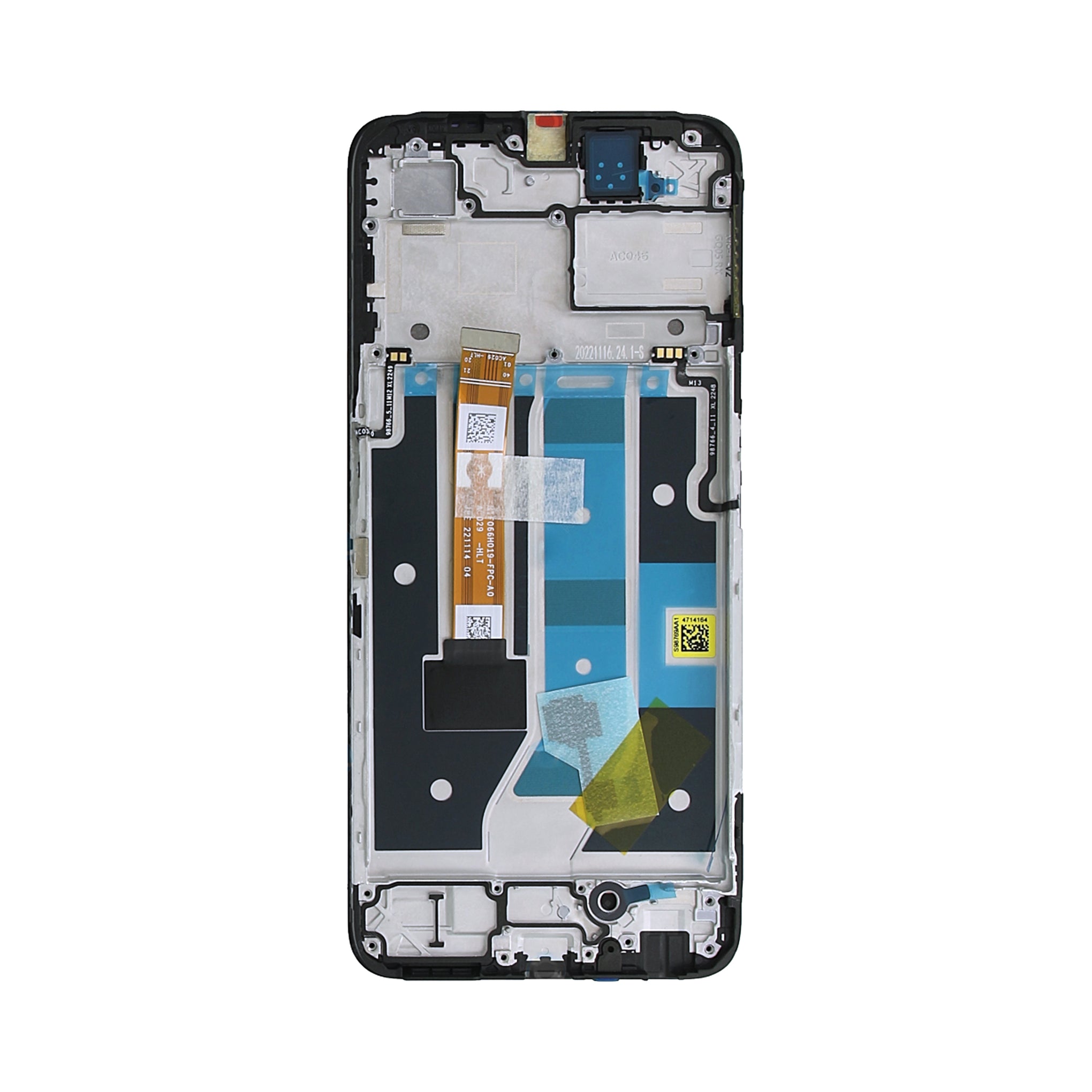 Oppo A78 5G Display And Digitizer With Frame Glowing Black OEM