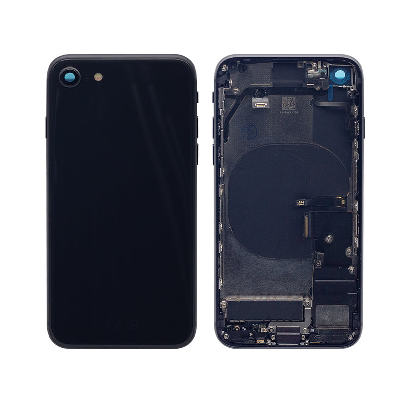 For iPhone SE(2020) Complete Housing Incl. All Small Parts Without Battery and Back Camera (Black)