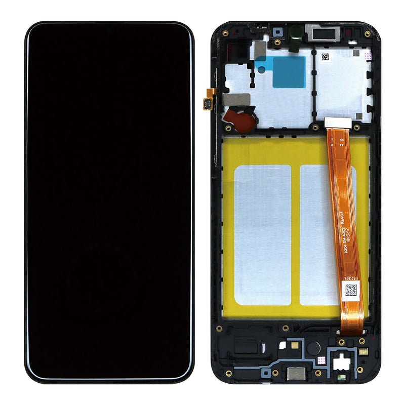 Samsung Galaxy A20e A202F Display And Digitizer With Frame Black Service Pack