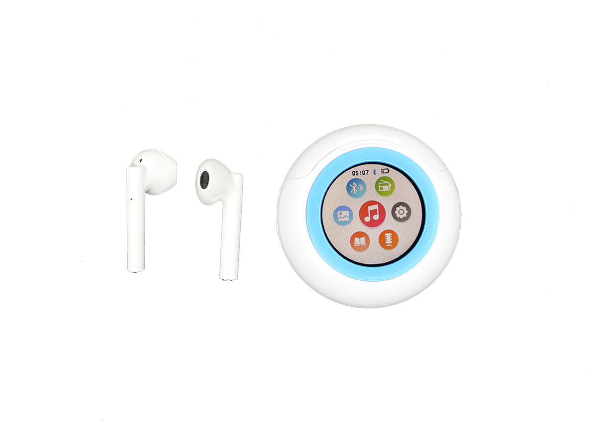 iDiskk MB01 MP3 Player Wireless Earbuds White
