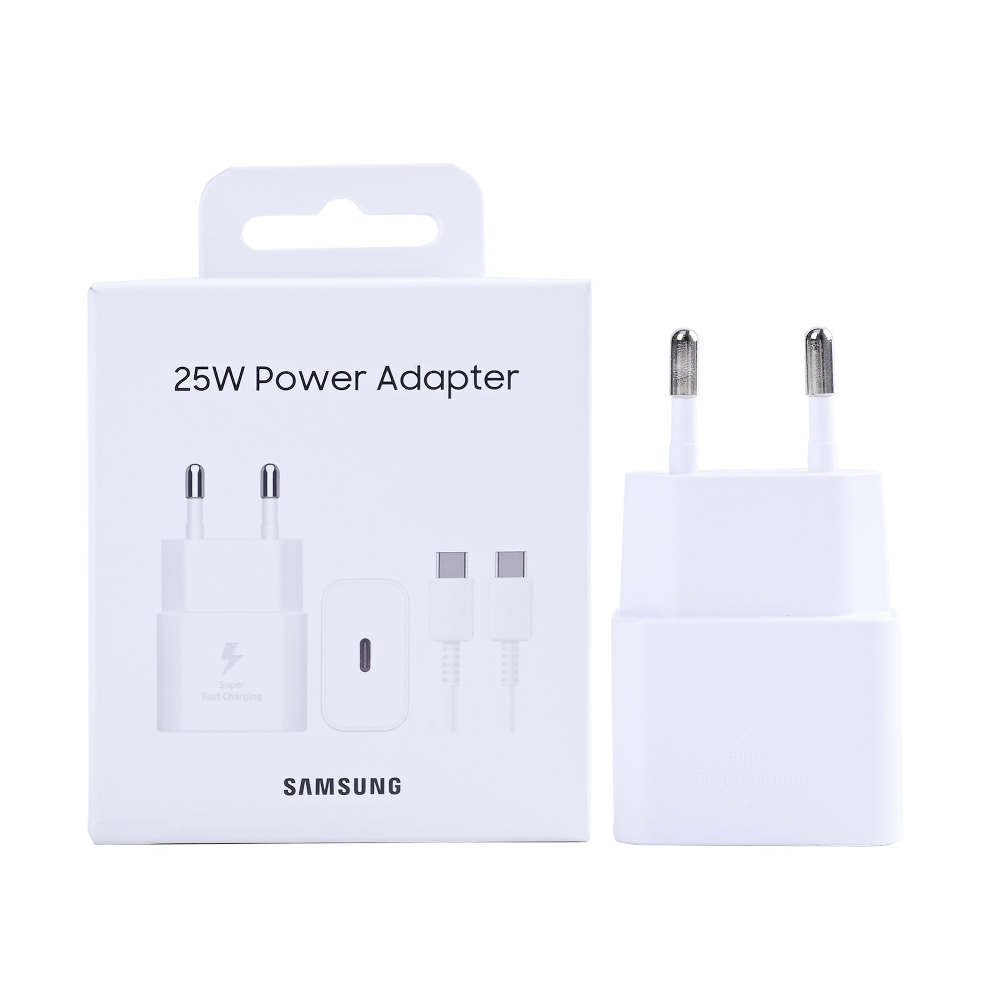 Samsung Power Adapter EP-T2510XWEGEU With USB-C Cable 25W White Original Retail Box