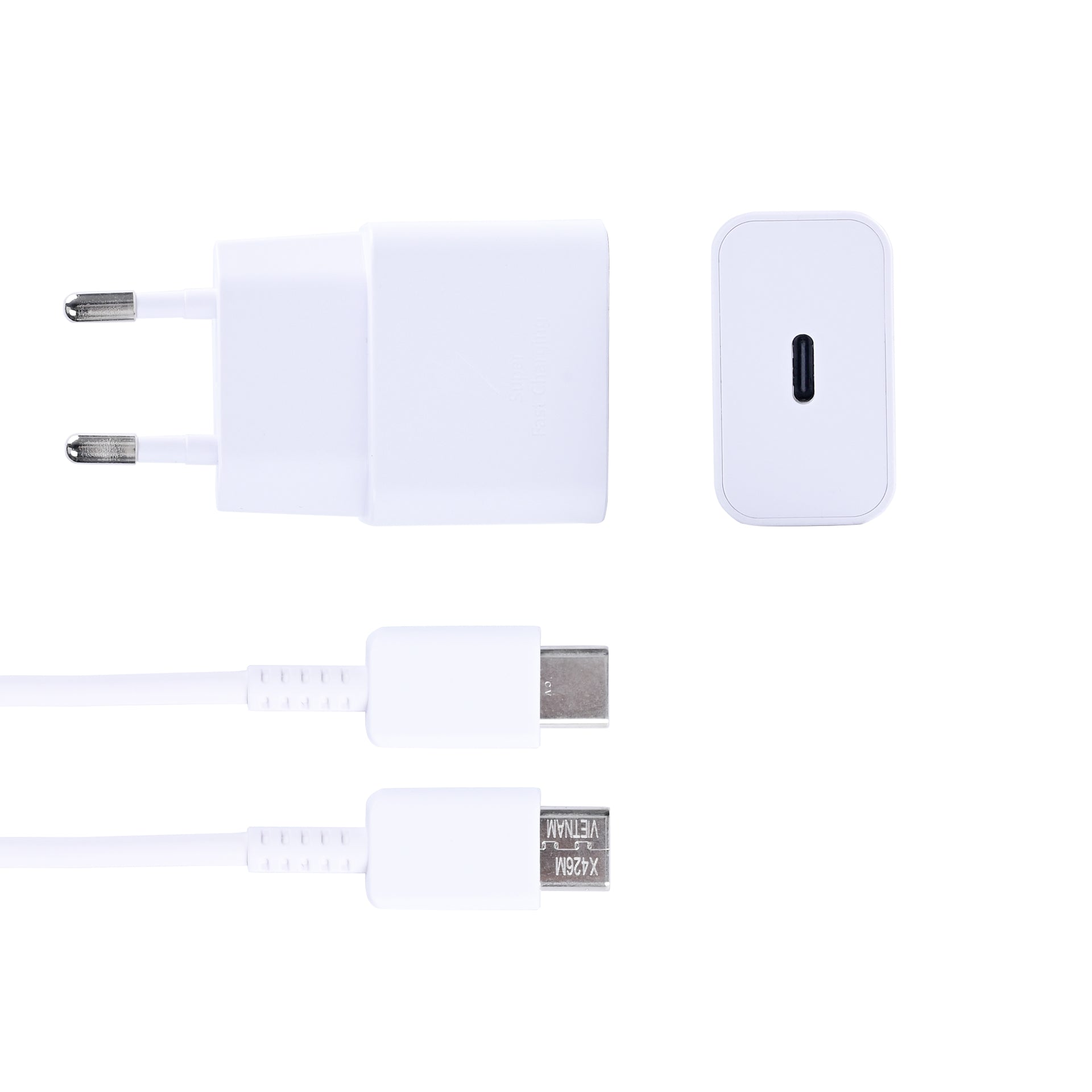 Samsung Power Adapter EP-T2510XWEGEU With USB-C Cable 25W White Original Retail Box