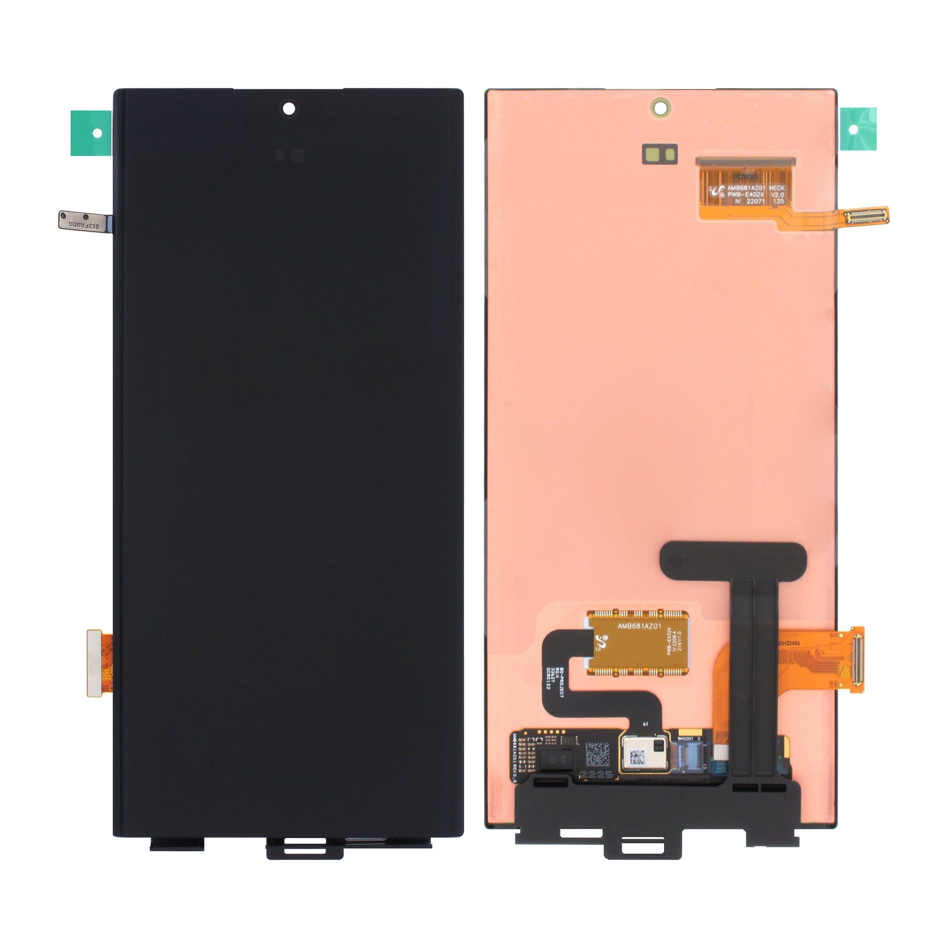 Samsung Galaxy S22 Ultra S908B Display And Digitizer Without Frame Black Service Pack