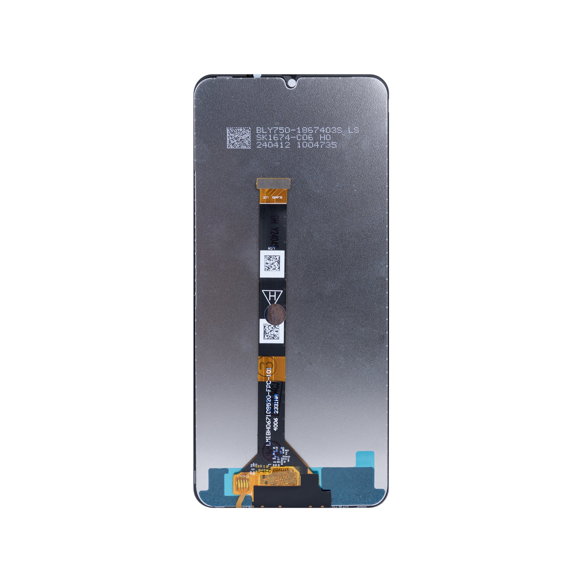 Realme C36, C51, C53, C60, Note 50, Narzo N53 Display And Digitizer Without Frame Black OEM