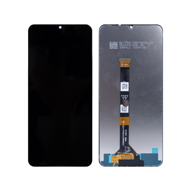 Realme C36, C51, C53, C60, Note 50, Note 60, Narzo N53 Display And Digitizer Without Frame Black OEM