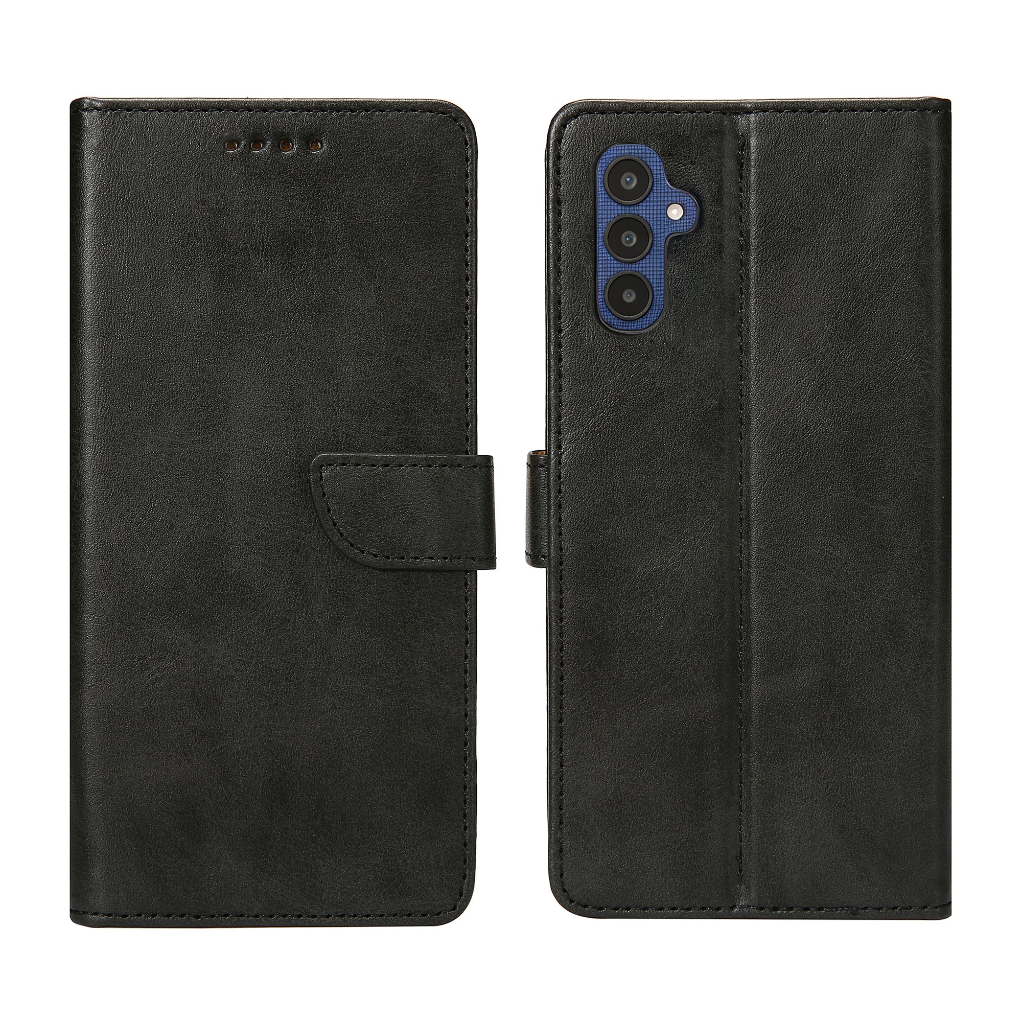 Rixus Bookcase For Samsung Galaxy A25 5G Black