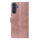 Rixus Bookcase For Samsung Galaxy A25 5G Pink