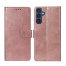 Rixus Bookcase For Samsung Galaxy A25 5G Pink