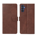Rixus Bookcase For Samsung Galaxy A25 5G Brown