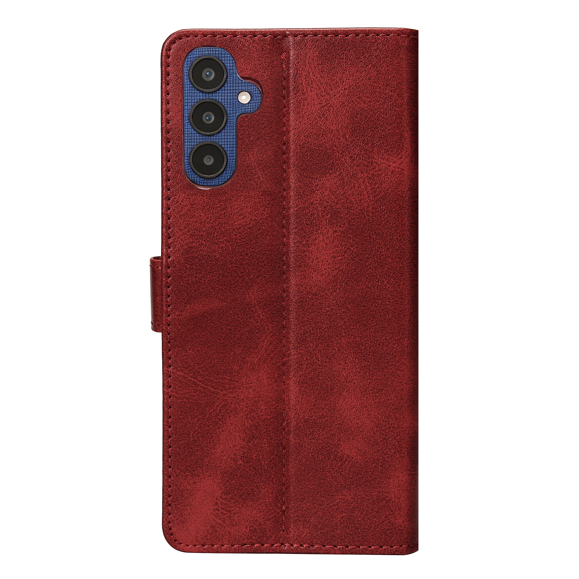 Rixus Bookcase For Samsung Galaxy A25 5G Dark Red