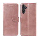 Rixus Bookcase For Samsung Galaxy A35 5G Pink