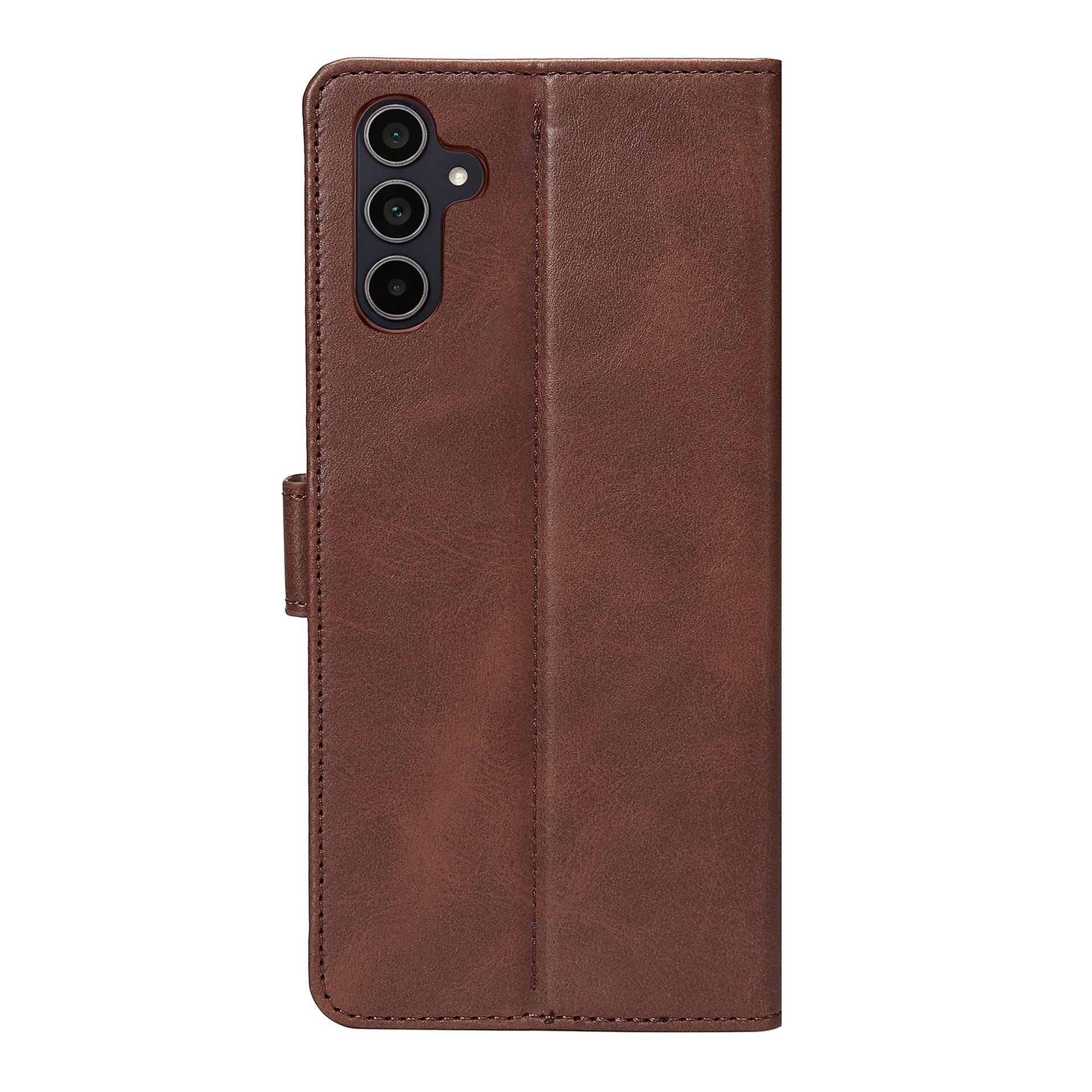 Rixus Bookcase For Samsung Galaxy A35 5G Brown