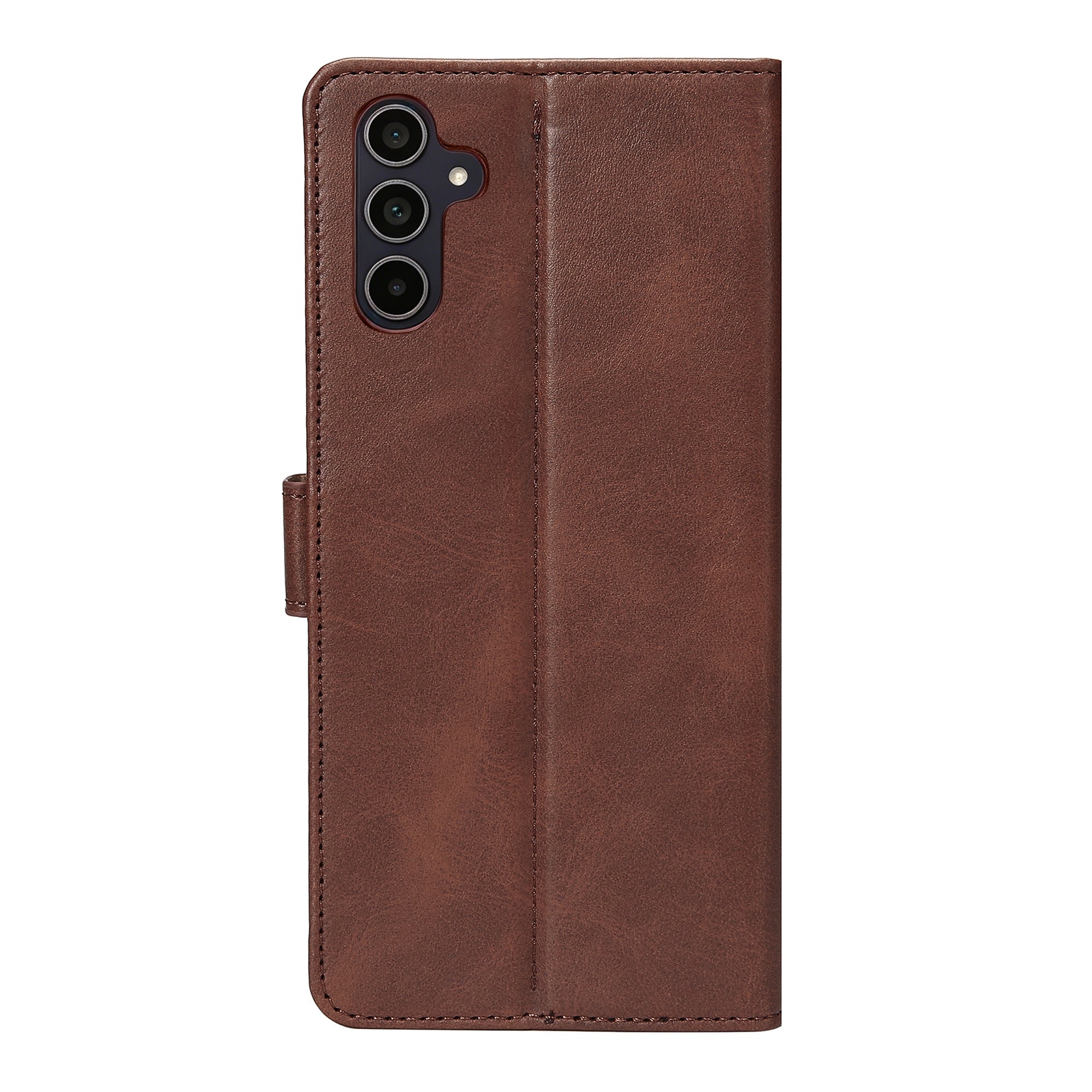 Rixus Bookcase For Samsung Galaxy A35 5G Brown