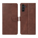 Rixus Bookcase For Samsung Galaxy A35 5G Brown