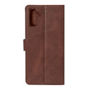 Rixus Bookcase For Samsung Galaxy A15 5G Brown