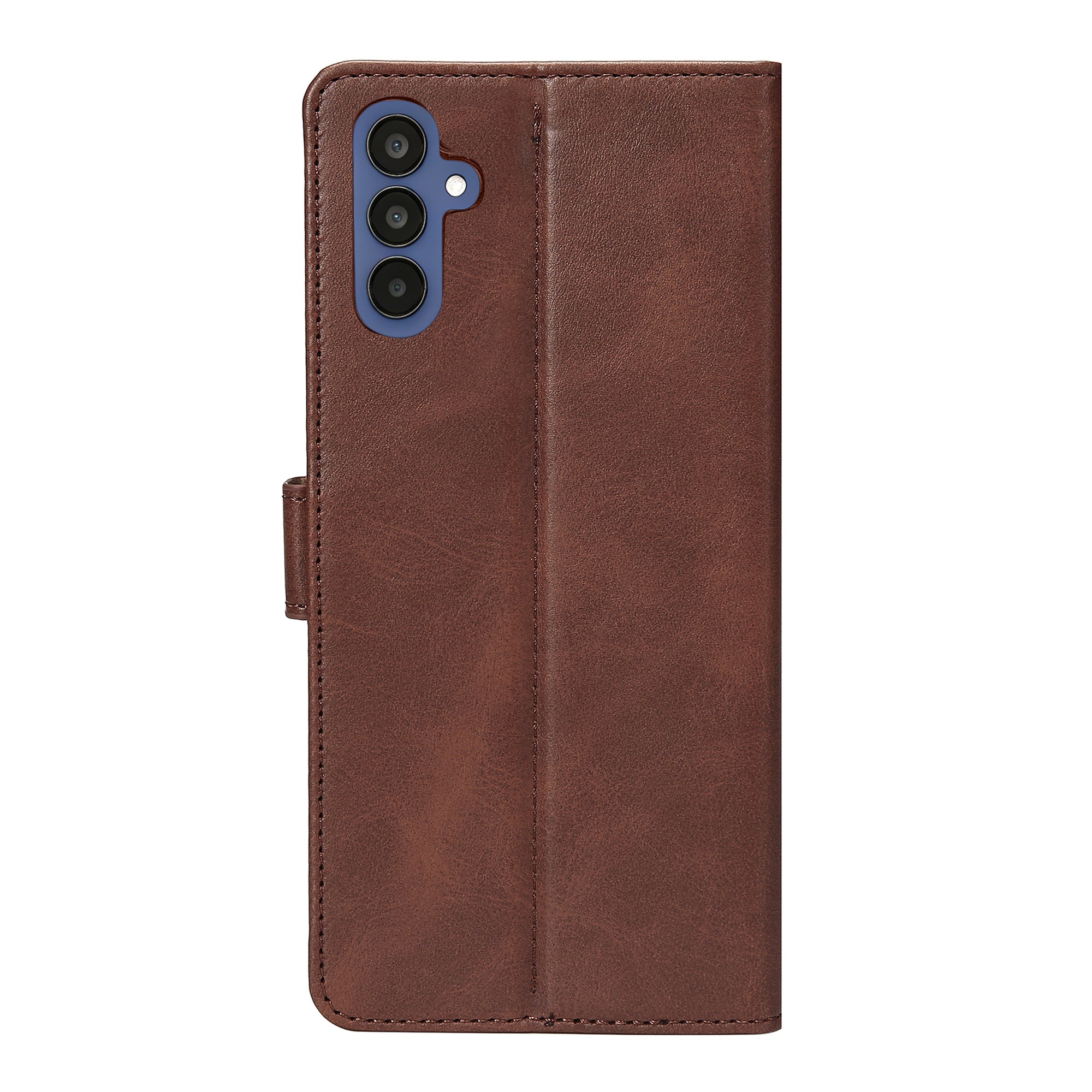 Rixus Bookcase For Samsung Galaxy A15 5G Brown