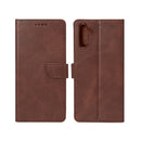 Rixus Bookcase For Samsung Galaxy A15 5G Brown