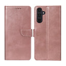 Rixus Bookcase For Samsung Galaxy A55 5G Pink
