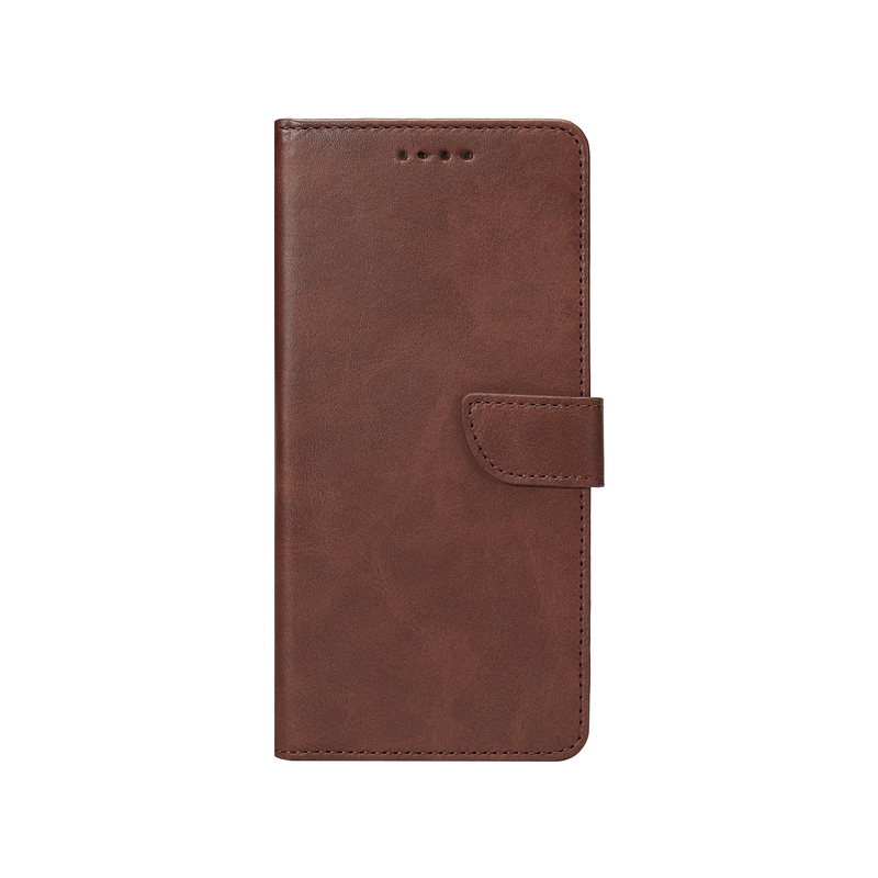 Rixus Bookcase For Samsung Galaxy A55 5G A556B Brown