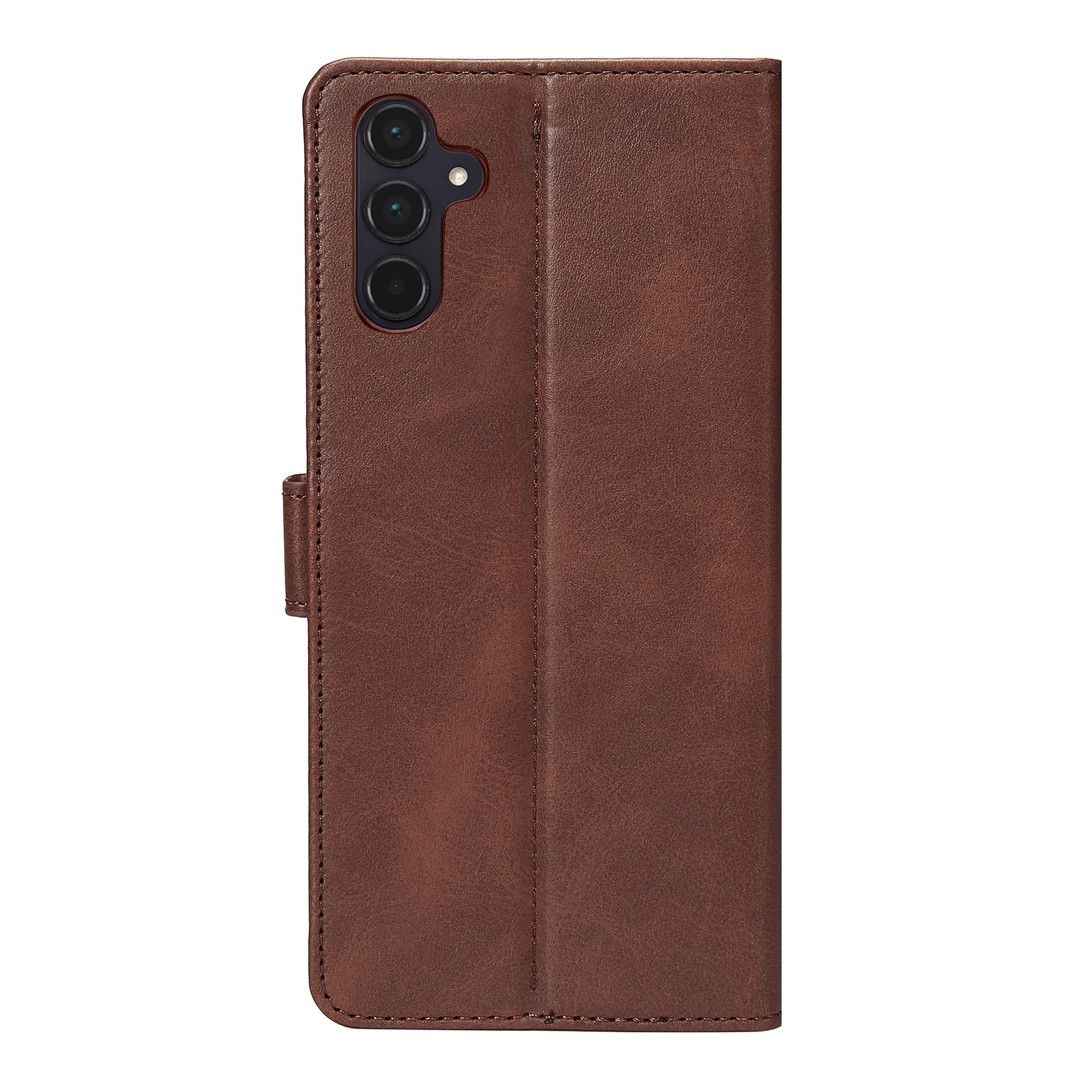 Rixus Bookcase For Samsung Galaxy A55 5G Brown