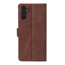 Rixus Bookcase For Samsung Galaxy A55 5G Brown