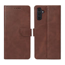 Rixus Bookcase For Samsung Galaxy A55 5G Brown