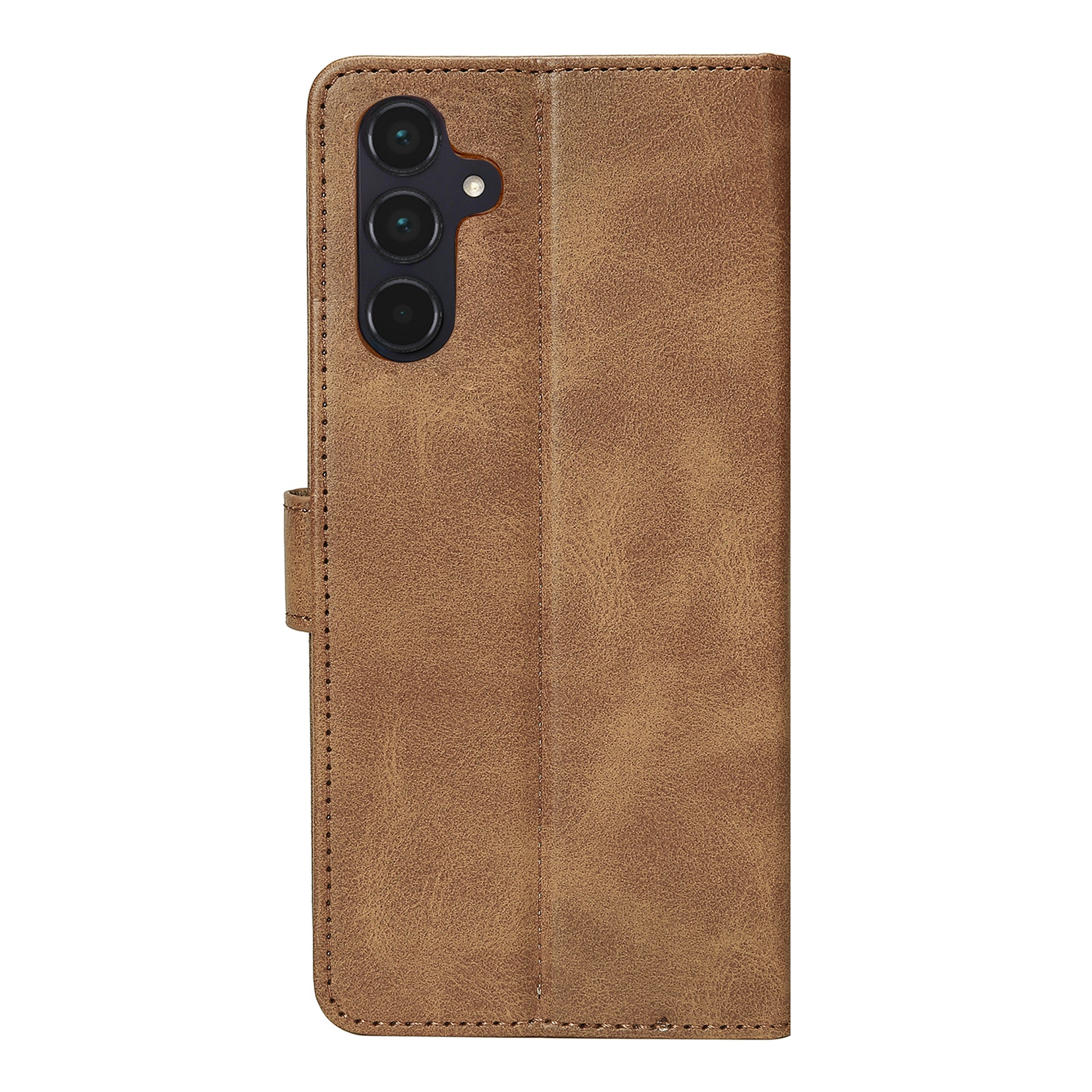 Rixus Bookcase For Samsung Galaxy A55 5G Light Brown