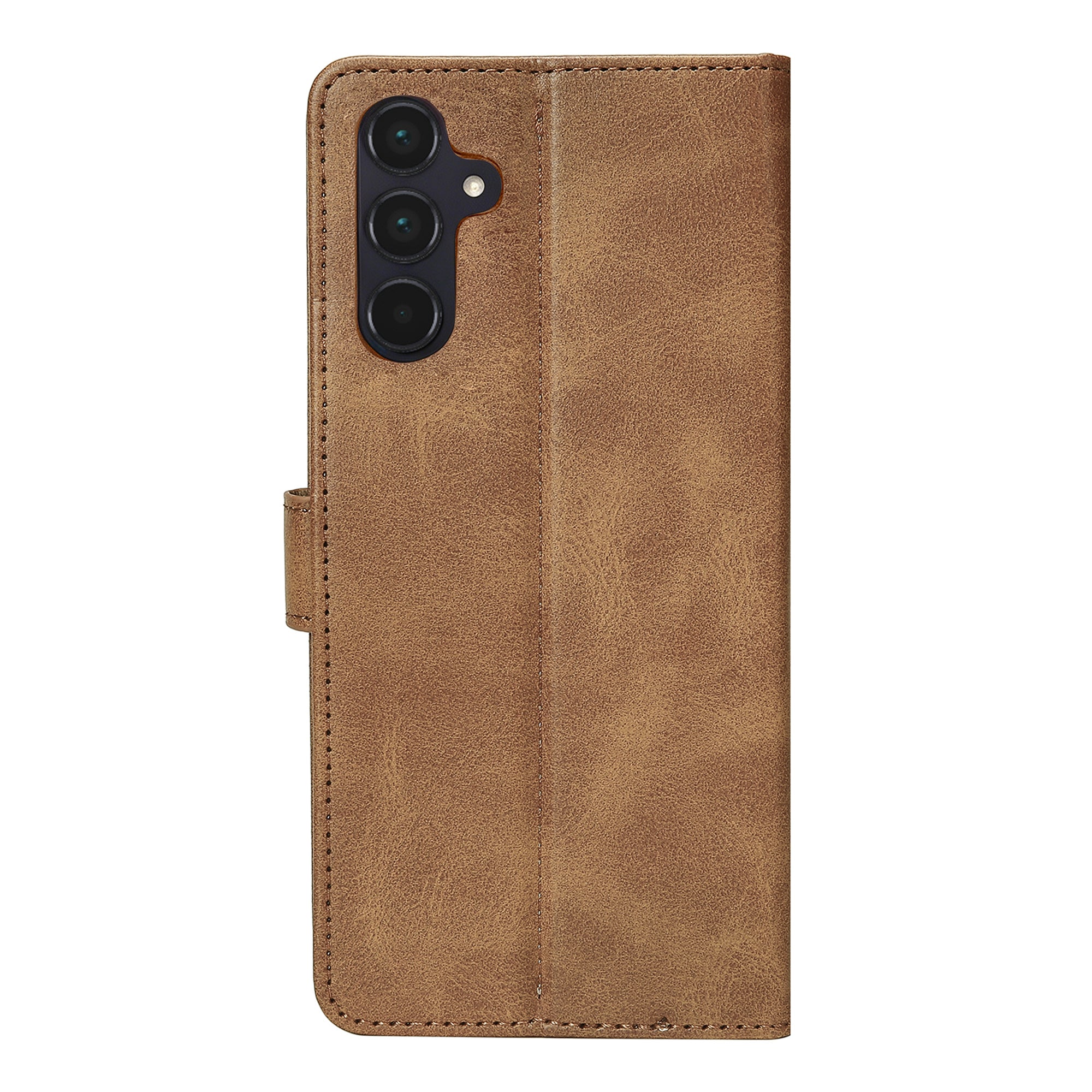 Rixus Bookcase For Samsung Galaxy A55 5G Light Brown